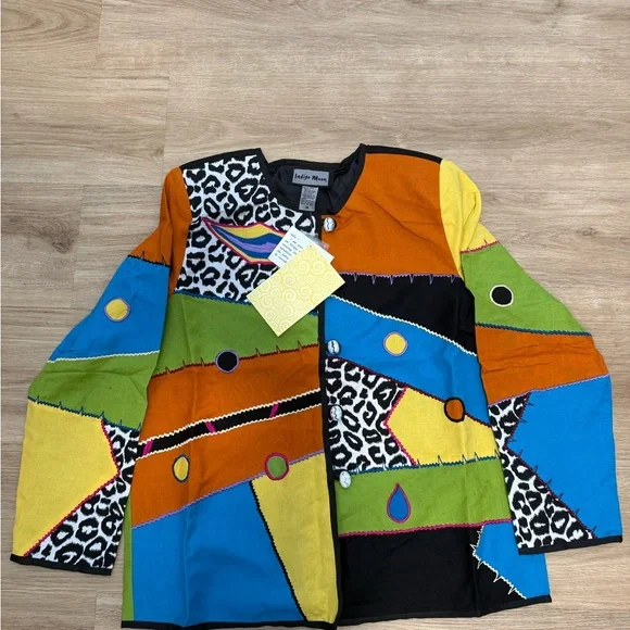 Vintage Indigo Moon Art to Wear Jacket NWT - Picture 1 of 6